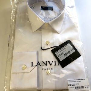 Lanvin Paris Business Fitted Shirt New
